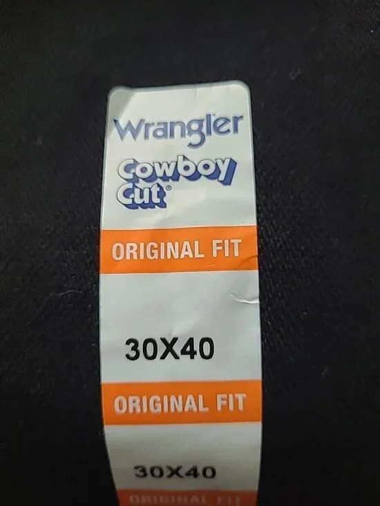 Wrangler Men's 13MWZ Cowboy Cut Original Fit Jeans Black 30X40 - Picture 6 of 6